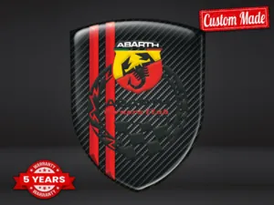 Fiat Abarth Autocollants Bombés Auto Max Résistants Pro Style
